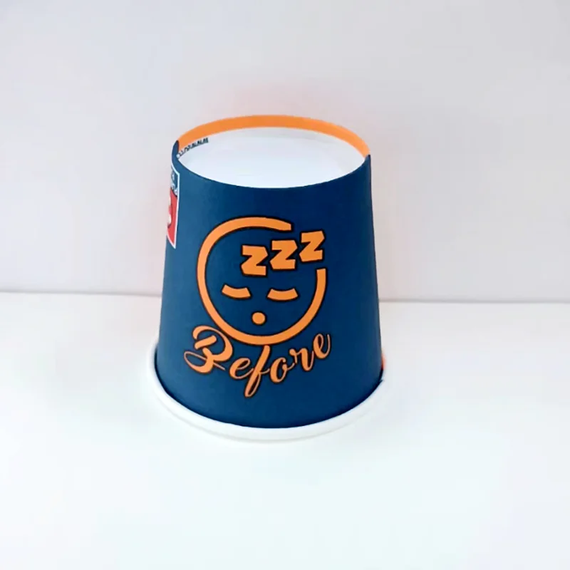 8oz Takeaway White Double Wall Paper Cup Custom Printed Disposable Coffee Paper Cups