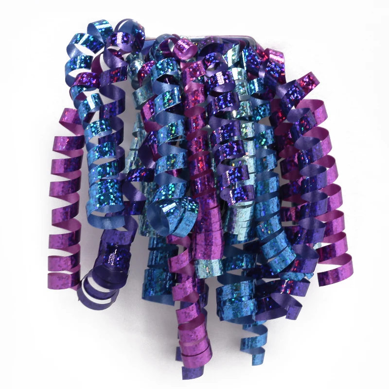 Colorful Birthday gift wrap ribbon bow Christmas decoration tree curly ribbon bows for party wedding