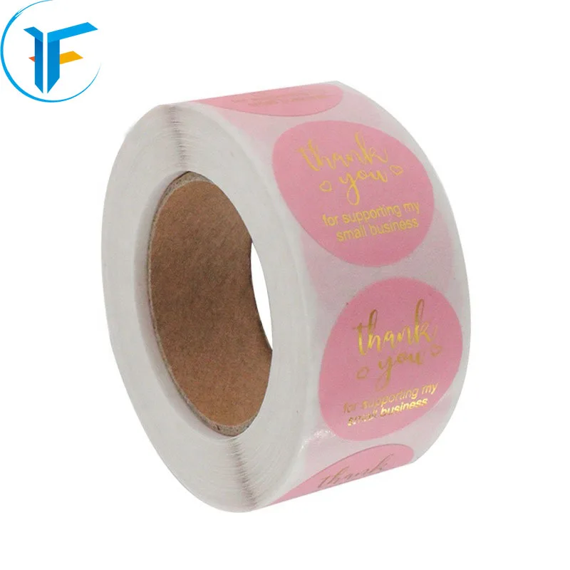 Self-adhesive advertising stickers custom transparent labels custom logo printing trademarks Sticker