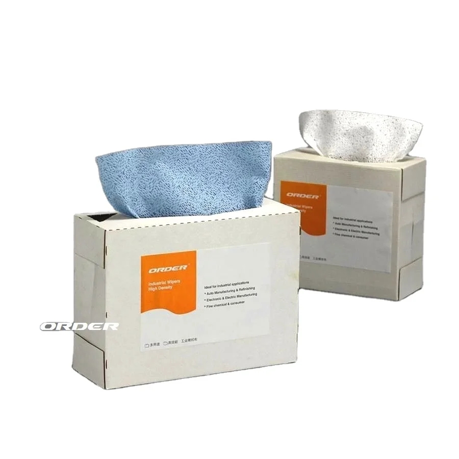 Wholesale Durable Custom High quality Interfold pop up box Melt blown PP absorbent oil industrial Degreasing Wipes