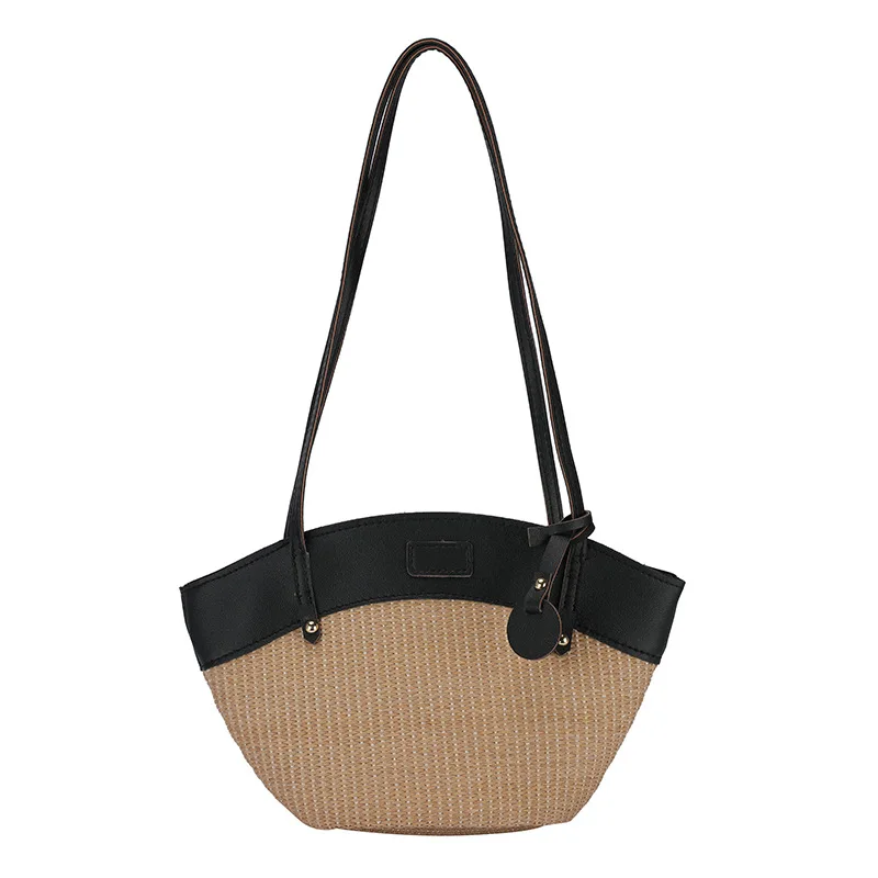 2022 Hot Selling Fashion Women Beach Straw Bag Machine Weave Straw Cheap Price Straw Hand Bag Famous Brand Handbags