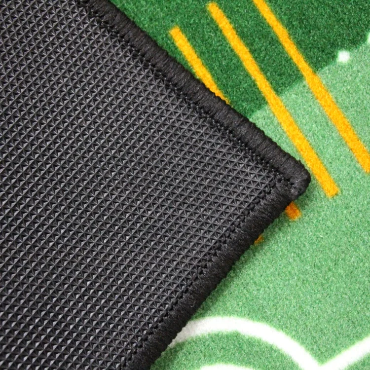 Custom Indoor office home club use rubber backing golf putting mat
