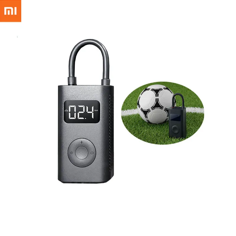 
100% оригинальные Xiaomi Mi воздушный насос портативный смарт-цифровой шинный насос электрический насос для велосипеда автомобиля мотоцикла футбол 