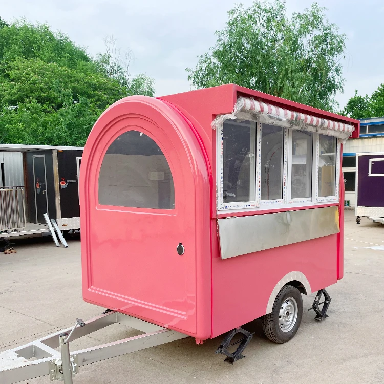 Торговая тележка для мороженого по заводской цене Мобильная фаст-фуда грузовик продажи хот-догов