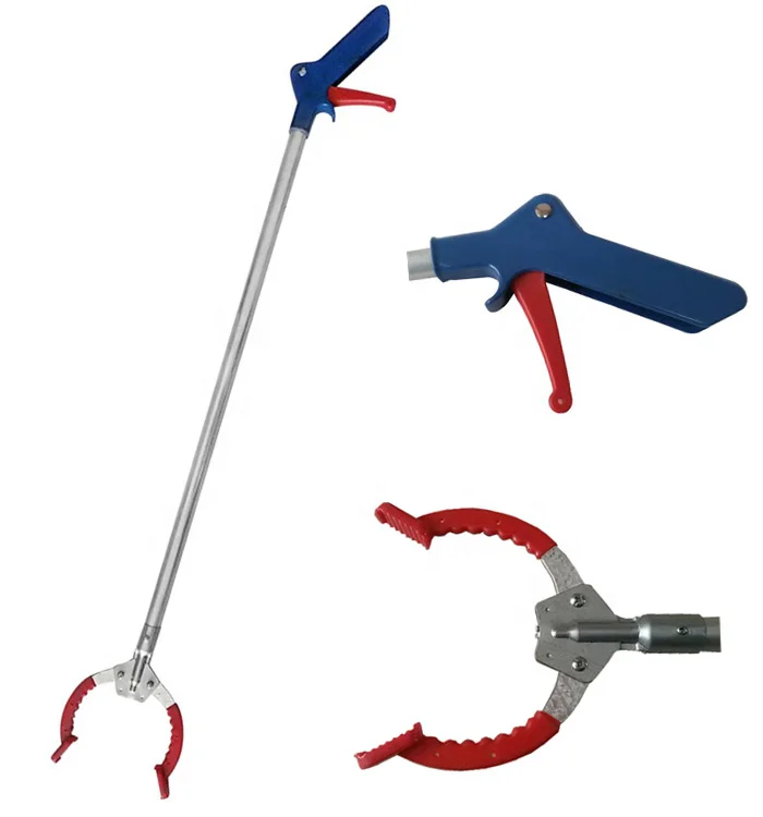Sanitation Tools Thickened Lengthened Handle Aluminum Alloy Trash Pick Up Pliers Tongs Garbage Clip