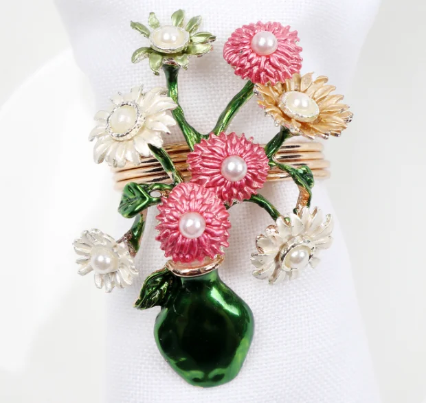 Металлический держатель для салфеток, экологически чистые украшения для салфеток, дизайнерские кольца для салфеток