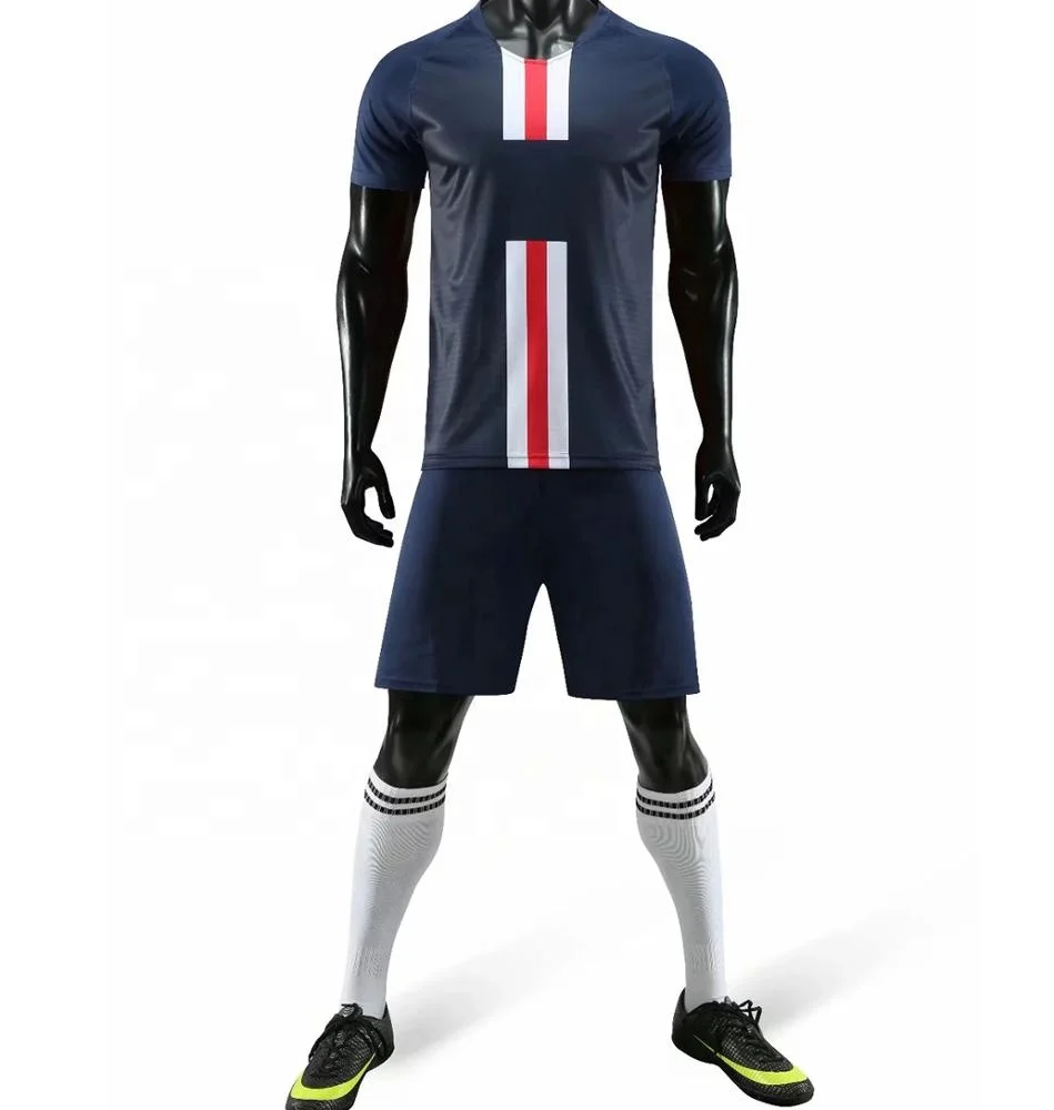 2019 Men Soccer Wear Sports Uniforms Set Sublimation China Football Shirt Maker Custom Men bulk soccer jersey