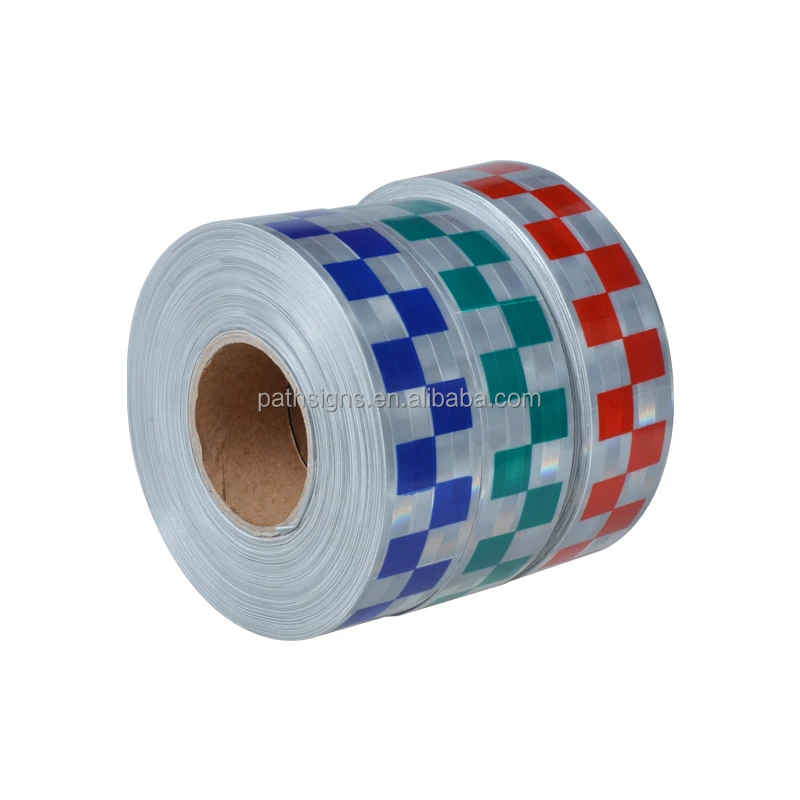 Reflective Fabric Sew on Tape Waterproof High Visibility Silver&Red Green Blue Reflective Tape