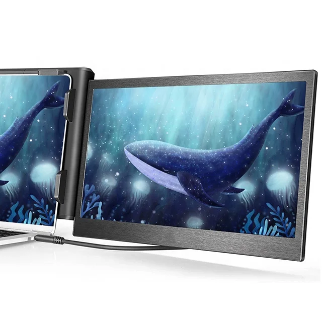 13.3 inch Dual Laptop Screen Extender Portable Full HD IPS 1920*1080 P for 13.3-16.5 Display Laptop Screen