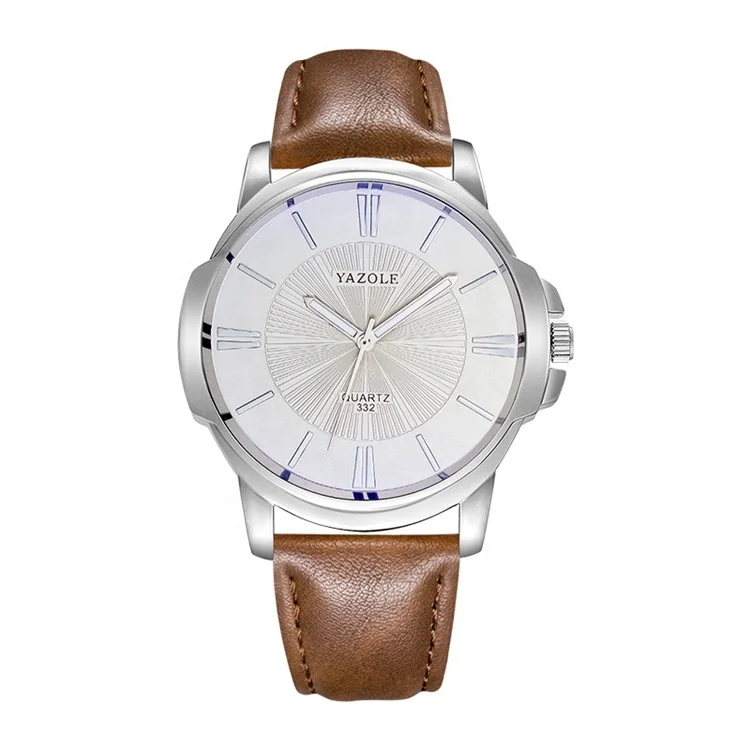Yazole 332 Модные кварцевые деловые мужские наручные часы Relogio Masculino
