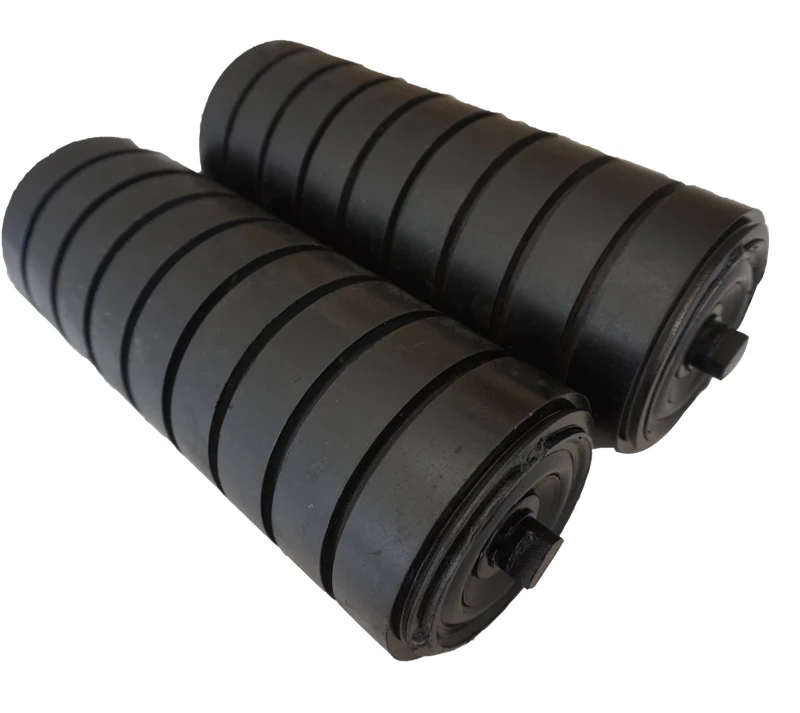 belt conveyor rubber disc conveyor impact roller/rubber coated conveyor rollers