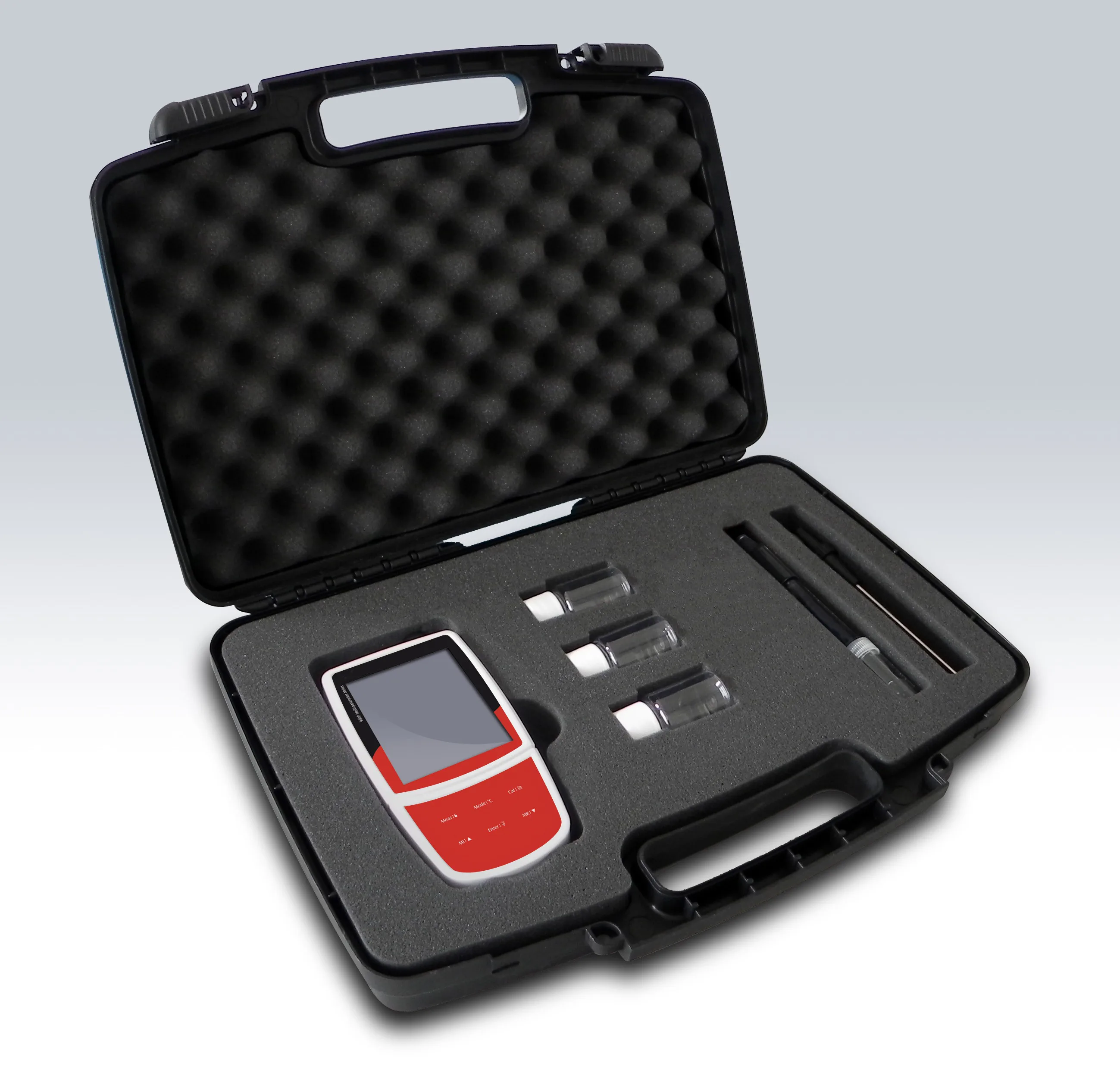 Digital electronic milk ph meter test with ph buffer and electrode