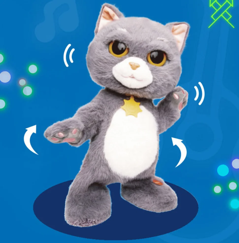 YIWU ALLSHINE Funny Education Toys Kids Gifts Talking Dancing Creative Electronic Stuffed Plush Animal Cat Papagei Toys