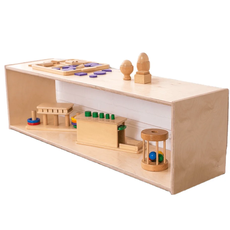 
Single One Wood Cabinet Unit For Toddlers High Quality Wood One Shelf Storage 