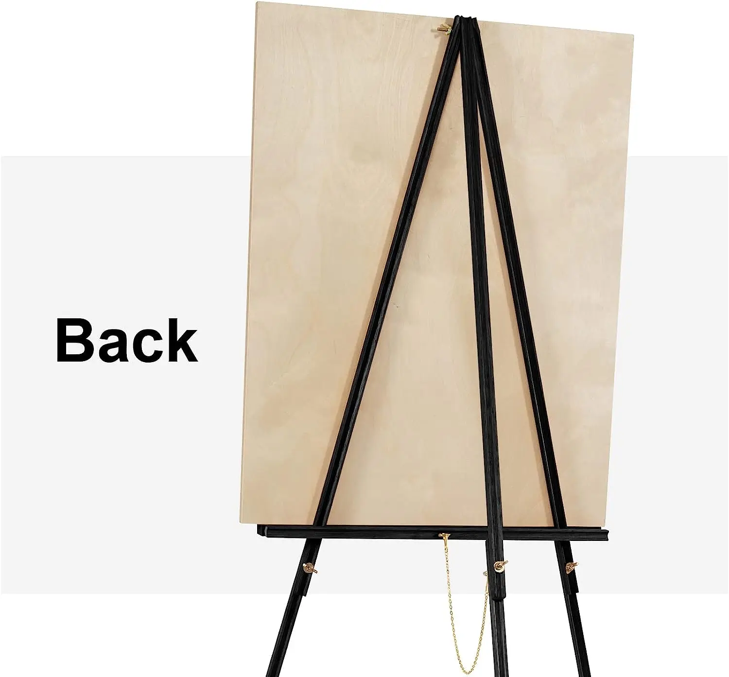 Wooden Display Easel with Adjustable Canvas Holder,A-Frame Tripod Easel Stand Floor Easel for Wedding Signs, Posters, Paintings