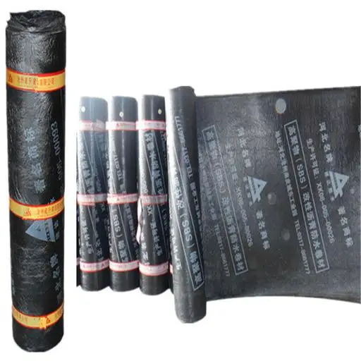 roof waterproof membrane  Sample polyester base torch-on 3mm SBS modified bituminous waterproof membrane