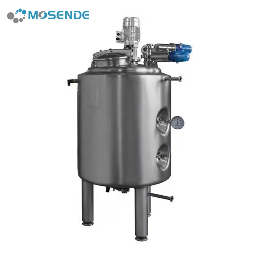 500L Stainless Steel Vacuum Sauce Fruit Juice Alcohol Stirred Reactor Batching Tank