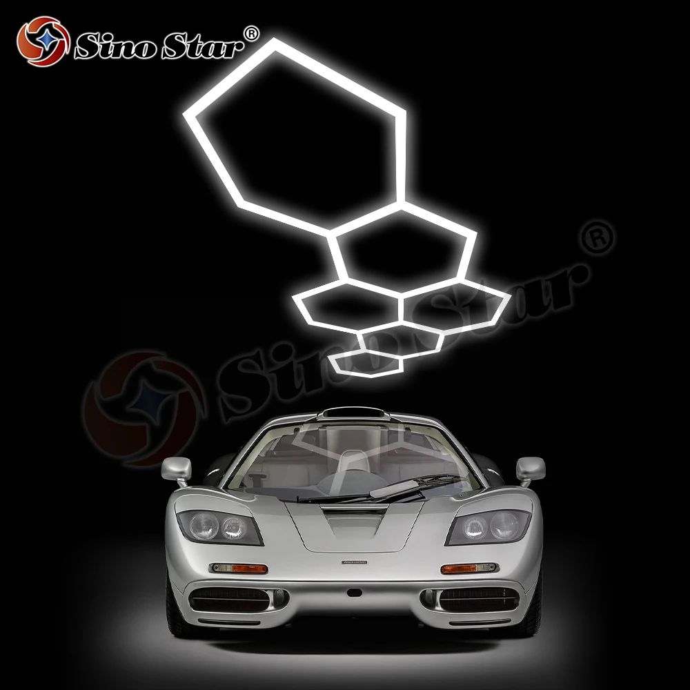 Роскошный шестигранный светодиодный светильник Sino star 368 Вт для автодеталей и автомобильного покрытия