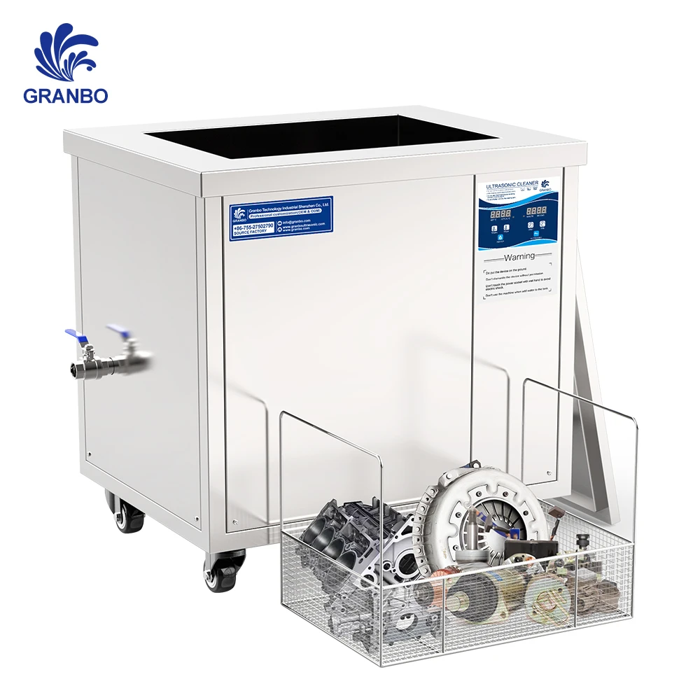 Granbo 40khz Electric Industrial Ultrasonic Cleaning Machine 24 Hours Long Working Single Tank Ultrasonic Machine Manufacturer