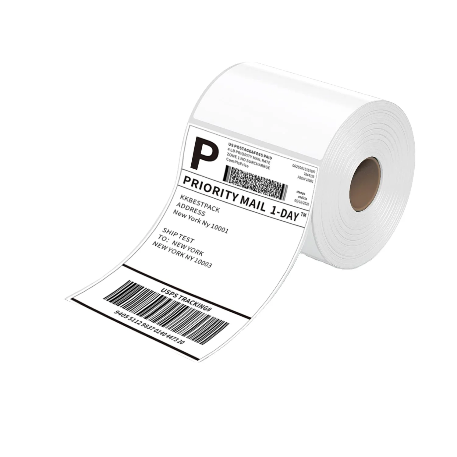 300 шт. в рулоне термоэтикетка 4*6 дюймов водостойкая маслостойкая устойчивая к царапинам чистый белый цвет