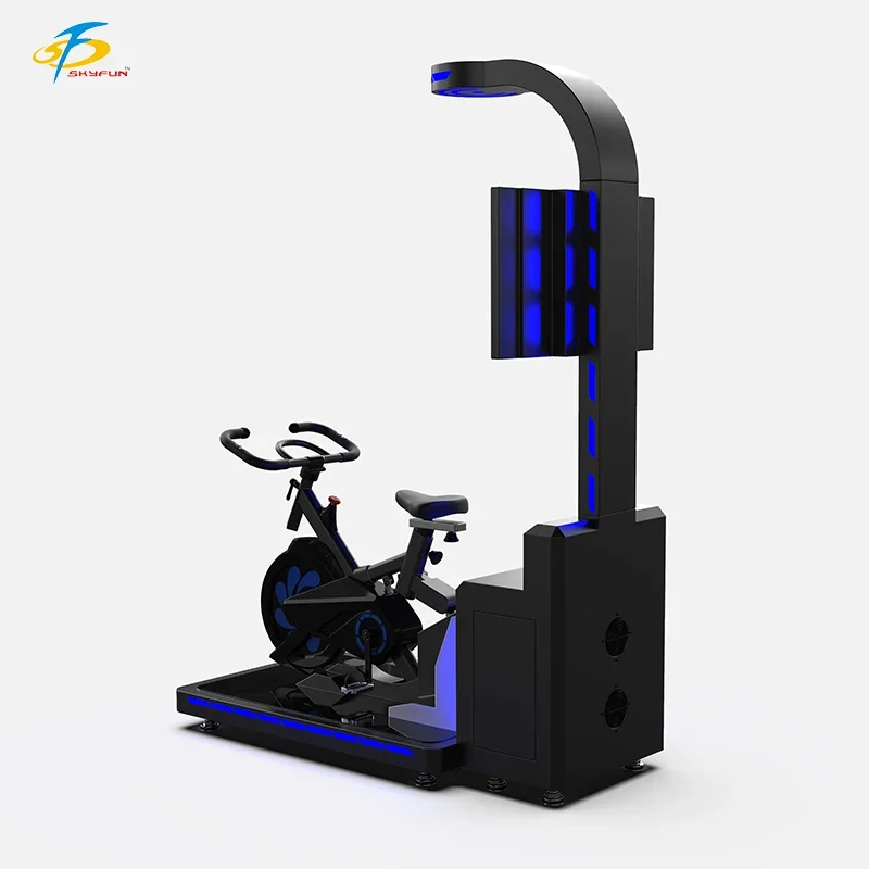 Motion Platform Computer Screen Cycle Game Electric Racing Car Vr Bicycle Simulator Game Machine