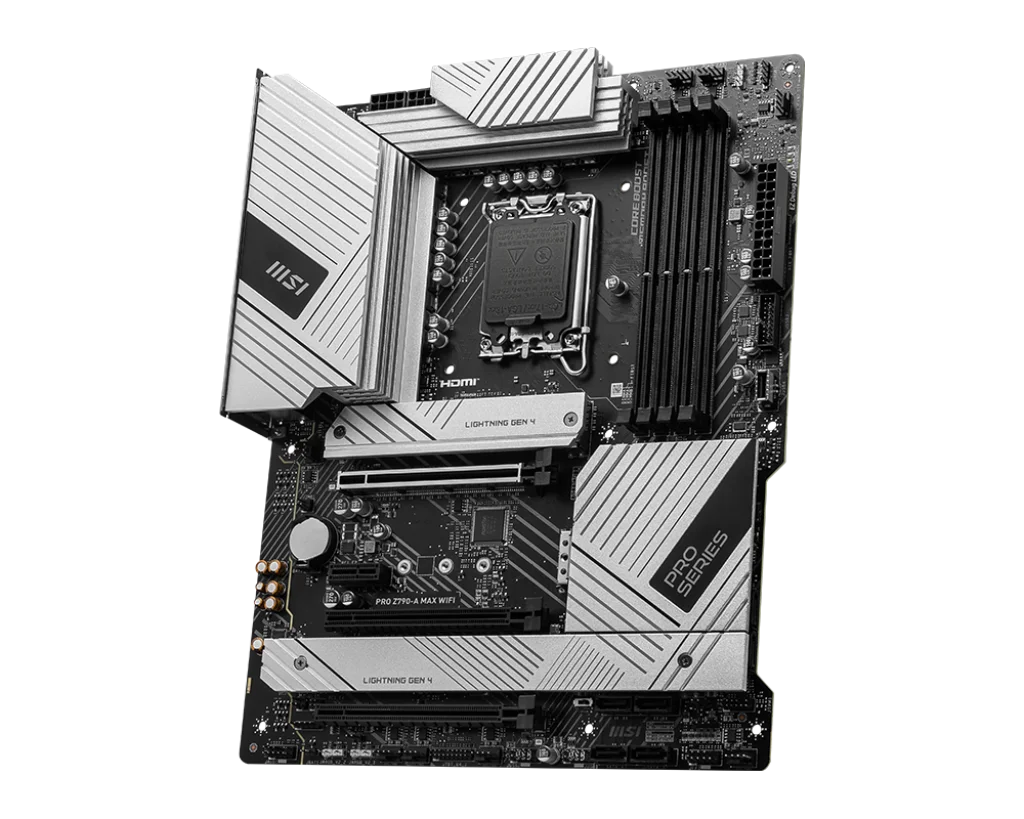Новый Msi PRO Z790-A MAX WIFI 7 многоинтерфейсный ATX LGA1700 4 * D5 до 256 ГБ 7800 + для ПК