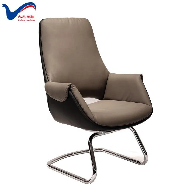 Удобный стул для конференц-зала из синтетической кожи посетителей