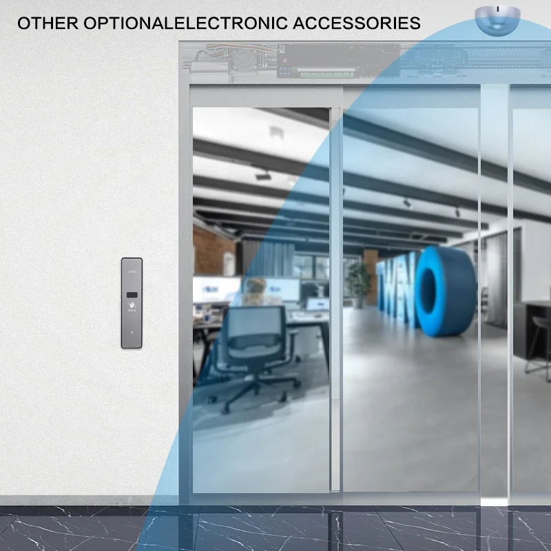 Автоматический оператор раздвижных дверей Doortec V60 контроллер закрытия автоматическая раздвижная дверь для супермаркета