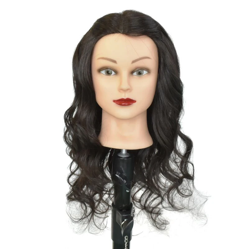Оптовая продажа, салонное оборудование, 100% натуральные человеческие волосы, женский манекен, Кукольная голова для тренировок