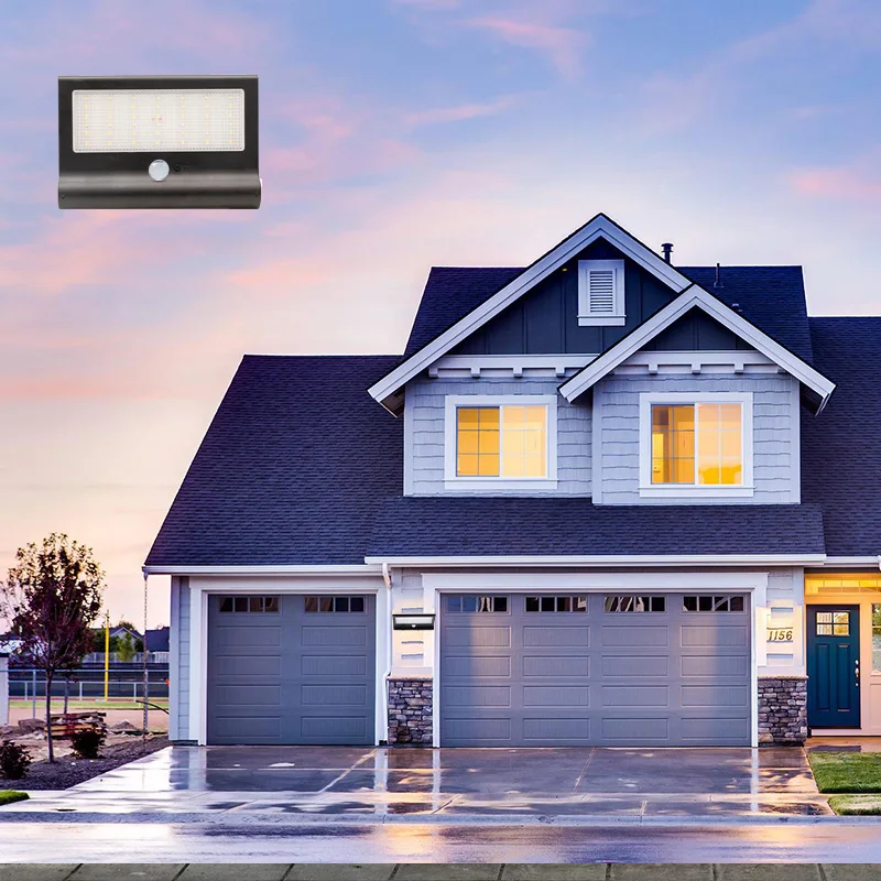 LED Outdoor Solar Powered Flood Light with Motion Sensor