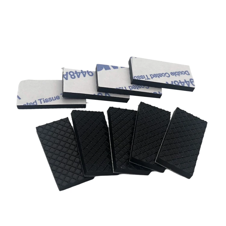 Wholesale Toughness Floor Mat Rubberized Silicone Feet Pad Transparent Silicone Glass Table Rubber Bumpers