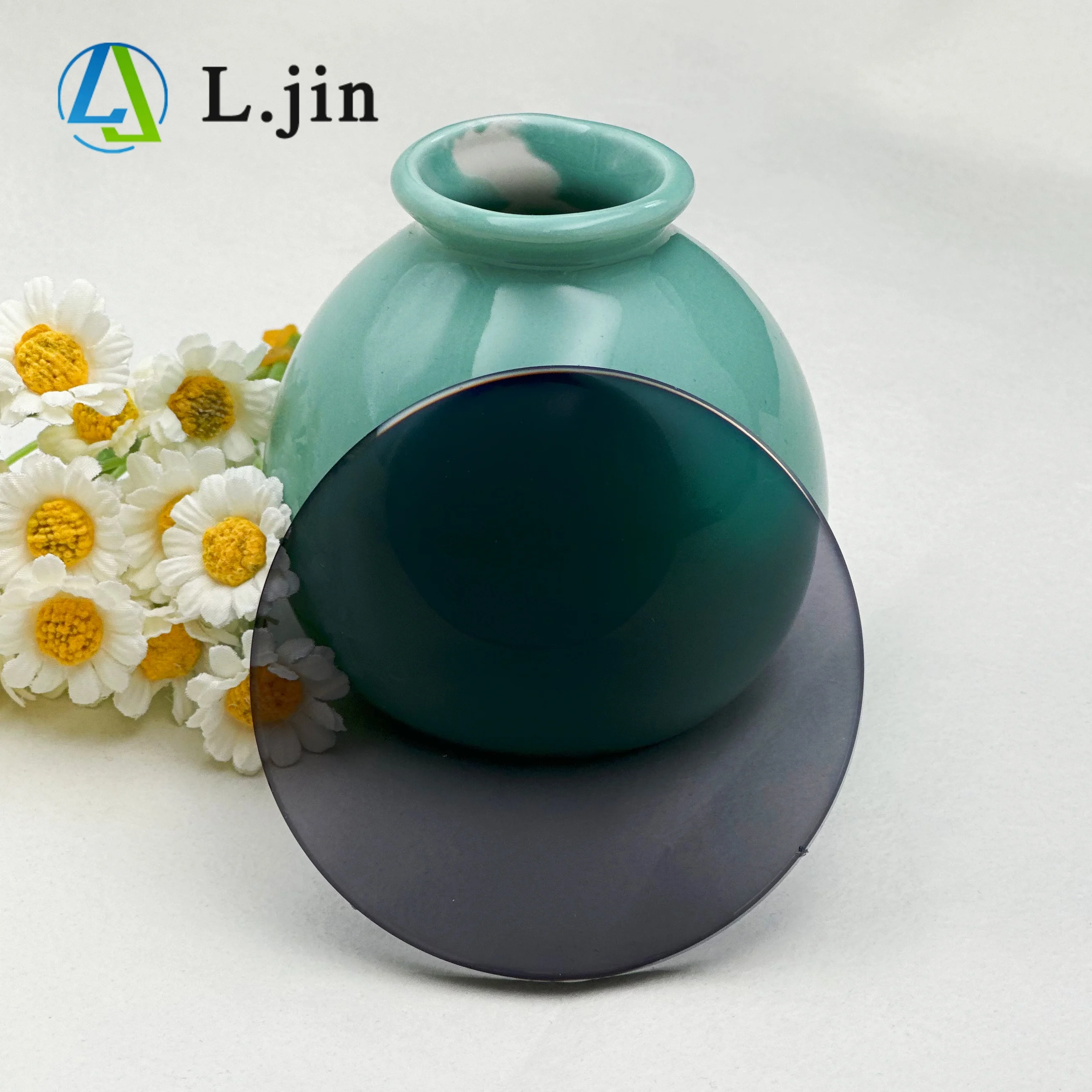 l.jin optical 1.60 1.67 index photochromic spin coating  shmc ar blue coating anti-reflective  eyeglasses lens
