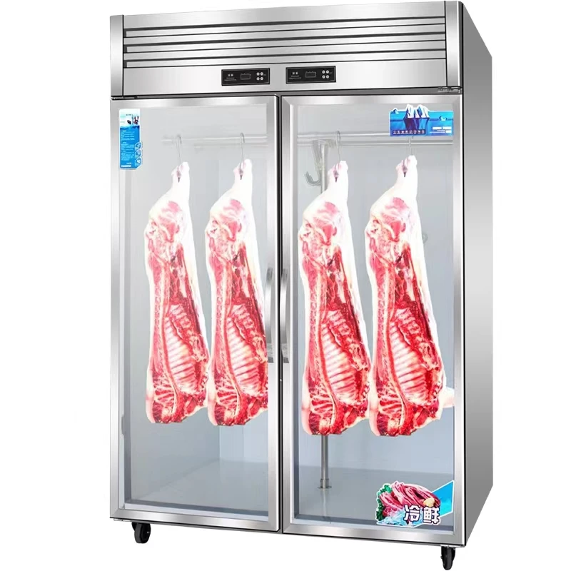 Deluxe Meat Display Refrigerator Meat Display Chiller Display Fridge Meat Hanging