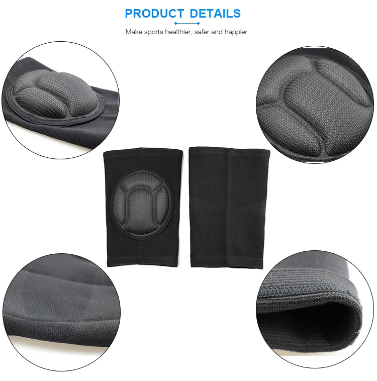 MKAS Elastic Customized Design High Quality Volleyball Knee Compressions Braces Pads Sports