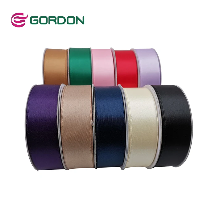 Gordon ribbons satin 100% polyester solid color support