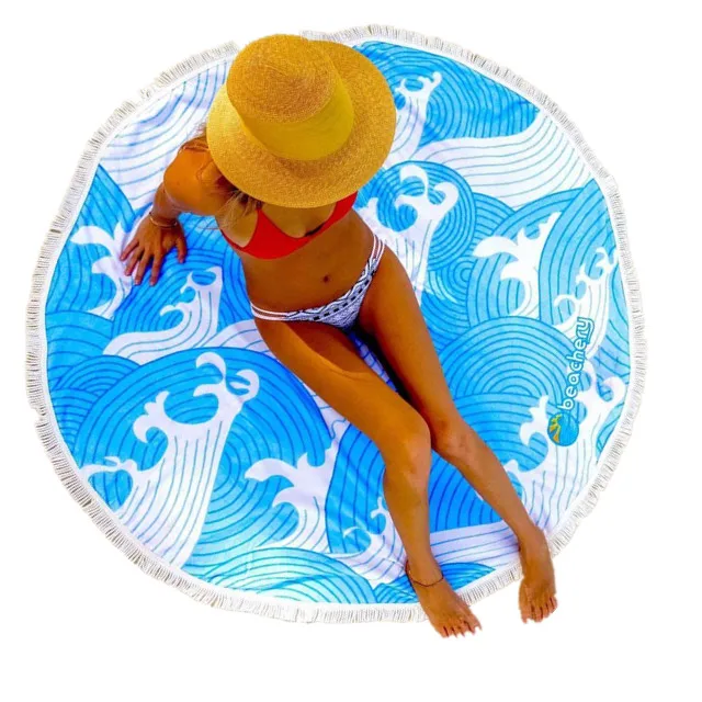 
100% cotton terry /velour reactive printing aztec tropical mandala round beach towel stock wholesale 