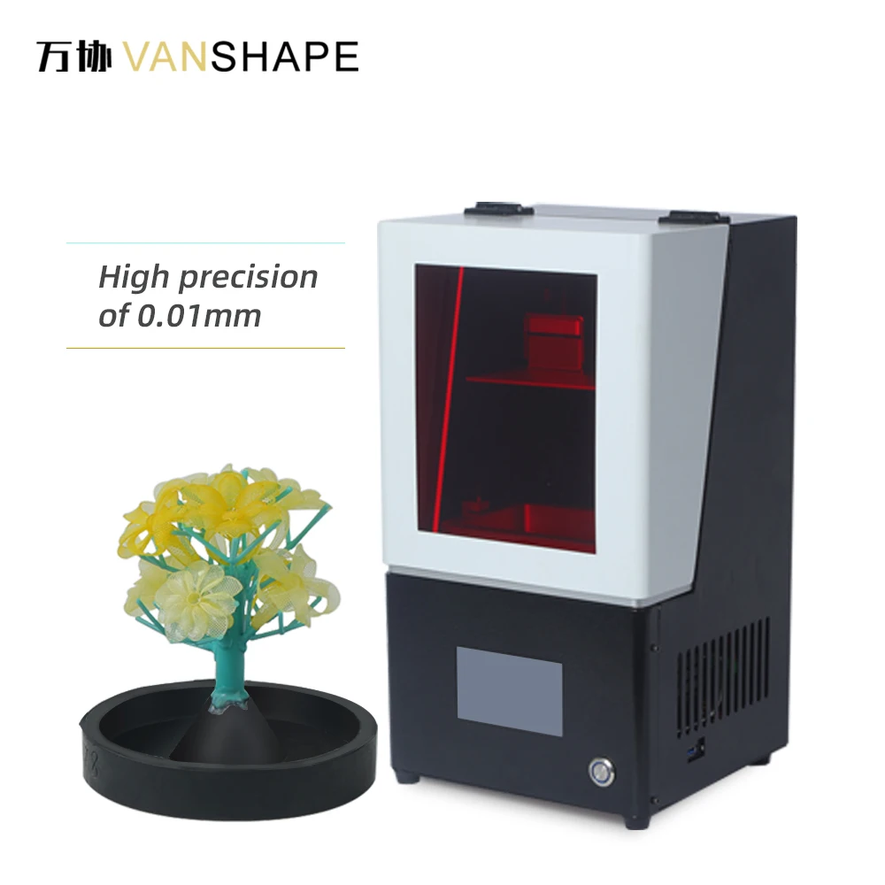  Фотополимерный полимерный 3D-принтер Vanshape для ювелирных изделий стоматологии высокое разрешение ультрафиолетовые светодиодные