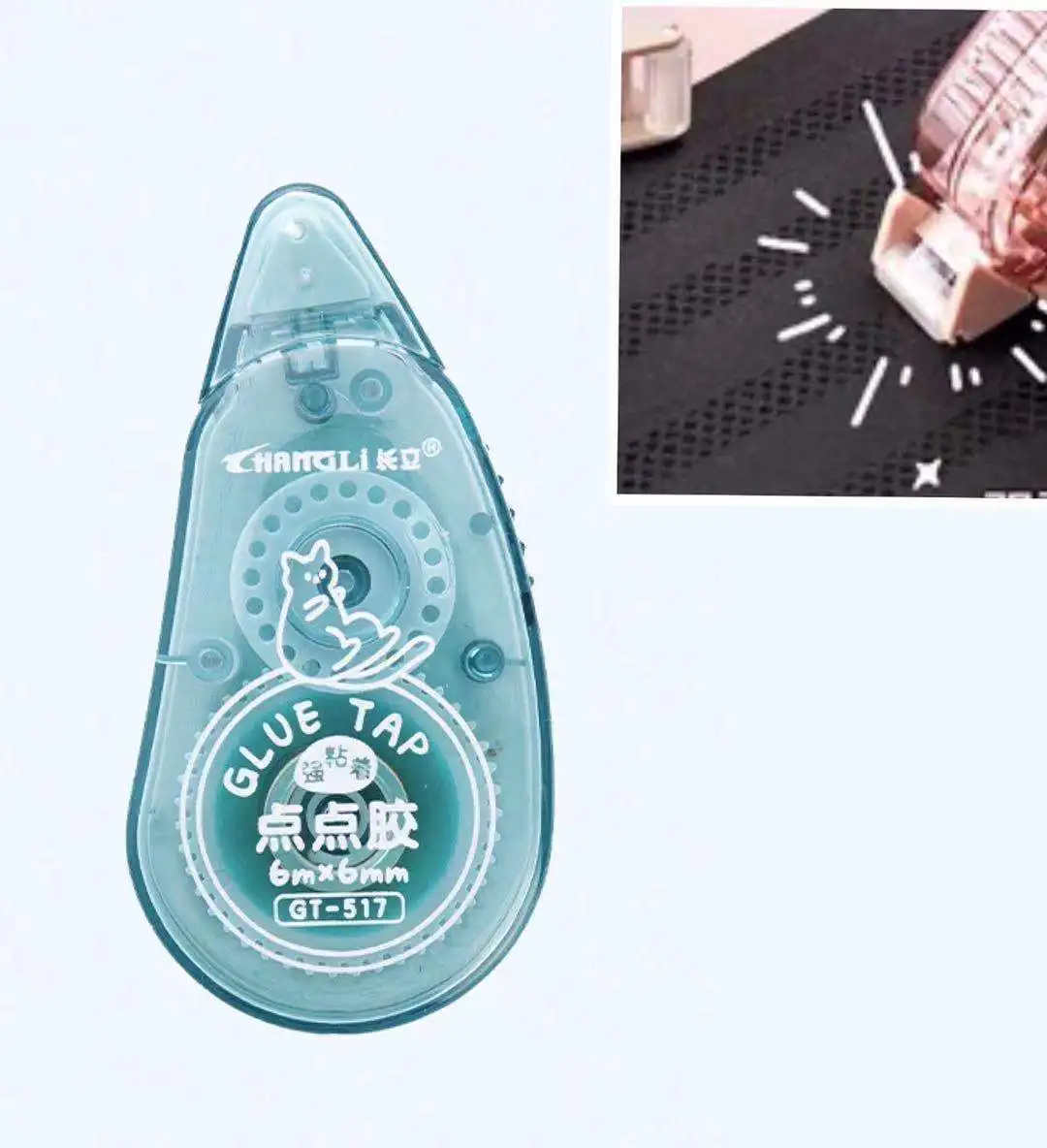 Essential  office school stationery glue tape roller double sided glue roller tape permanent adhesive tape for paste stick