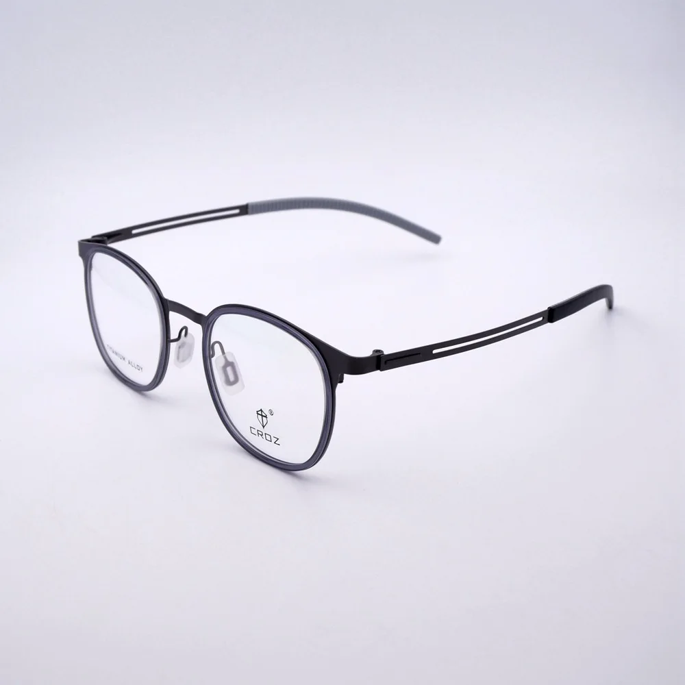 Ultra-thin ultra-light fashion steel sheet full frame eyeglasses for men and women card ring wholesale P8248