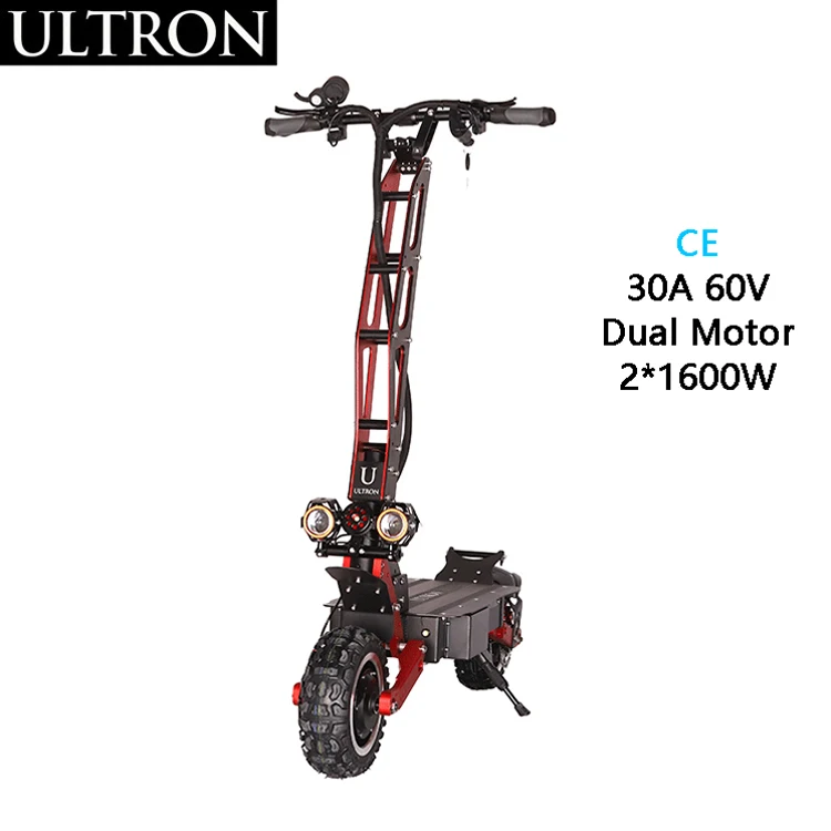Турбокомпрессор Ultron T128 Phaeton, Европейский дизайн, самобалансирующийся складной электрический скутер
