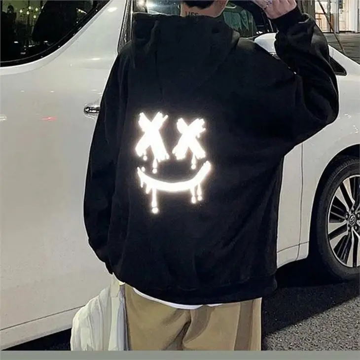 Горячая Распродажа, печатный светоотражающий винил для теплопередачи, индивидуальный дизайн, высоковидимые Светоотражающие этикетки для теплопередачи