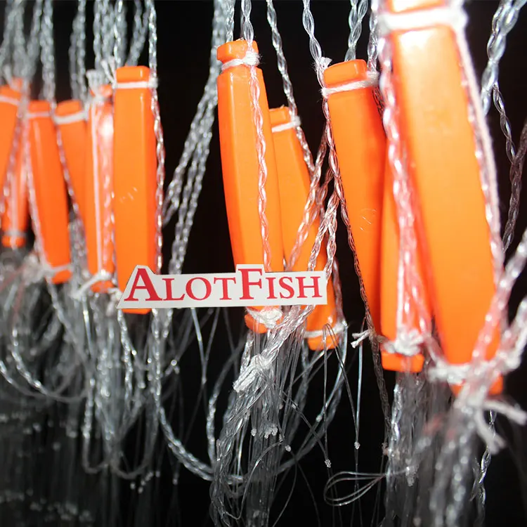 Hot Sale Nylon Monofilament 5cmsq Mesh 100M Length 3m Depth Gill Net Single Layer Fishing Gill Net