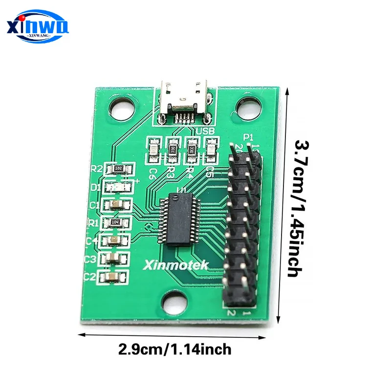 Xinmotek XM08 один игрок с нулевой задержкой USB кодировщик DIY Аркадный Игровой Автомат монетоприемник для PS/3 шт. Raspberry Pi Android Mame