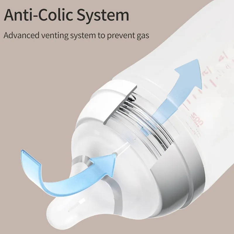 Factory  Natural Feel BPA  Free PP Baby Feeding Bottle Custom Wide Neck Nursing Bottle Silicone Nipple Replacement for Pigeon