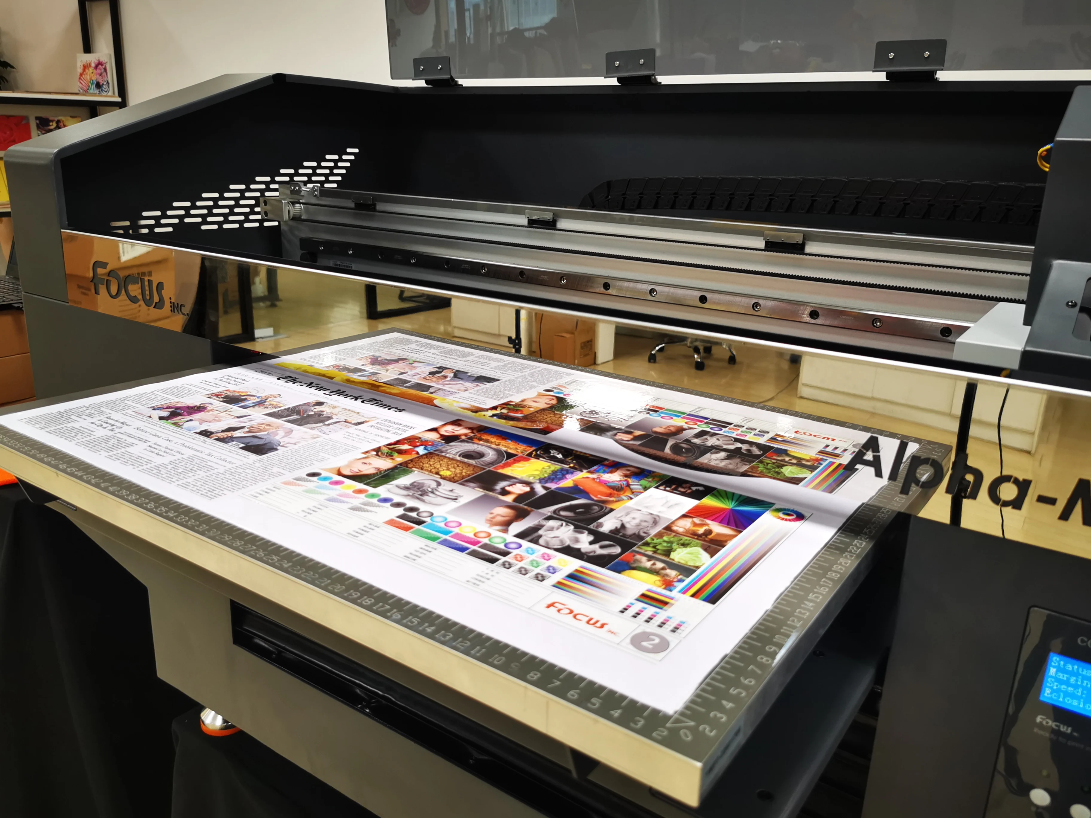 Focusinc A2 4060 UV printer i3200 for glass acrylic lego sticker golf balls canvas bottles pvc board flatbed printer UV print