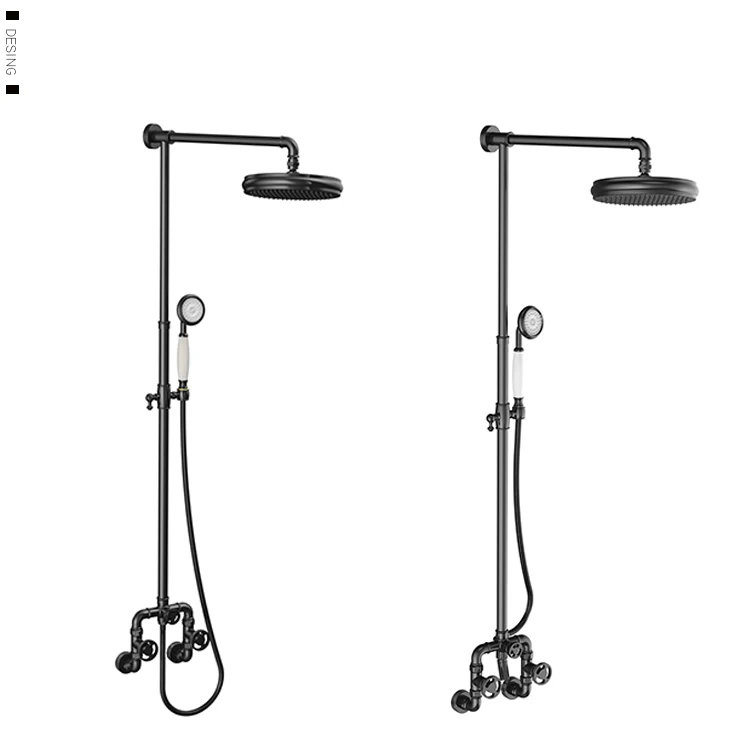 
Guangdong kaiping Professional custom 2 ways Brass Wall Mounted Bathroom Thermostatic Shower Set 
