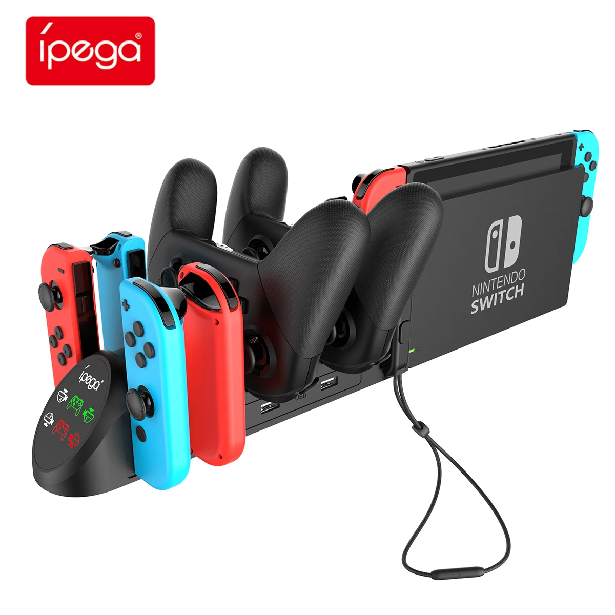 IPEGA лидер продаж 6 в 1 зарядное устройство Nintendo switch док-станция аккуратные аксессуары оптовая продажа контроллер nintendo