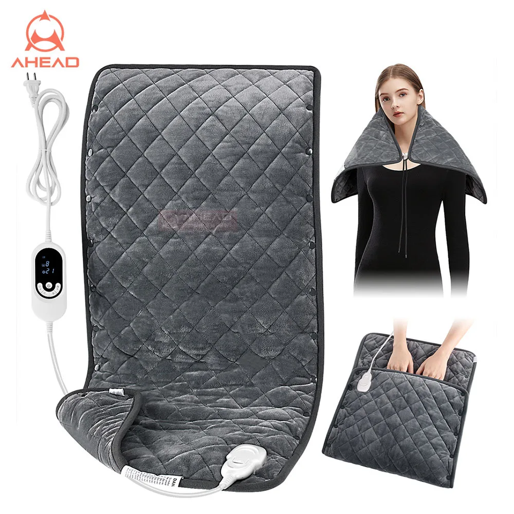 wholesale 33x17 carbon fiber far infrared heating blanket shoulder and neck warm up electric heater warm blanket