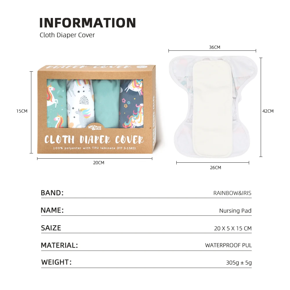 4 шт подарочных наборов ткань пеленки чехлы водонепроницаемый кружевные трусики на подгузник многоразовый моющийся регулируемые детские тканевые подгузники