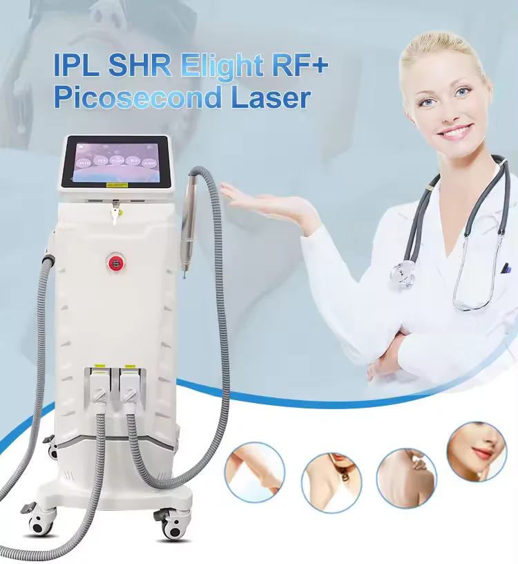 DPL-IPL-2 Vertical IPL SHR 2 in 1 IPL Intense Pulsed Light Laser For All Skin Color